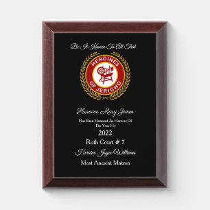 HOJ Of The Year Award Plaque