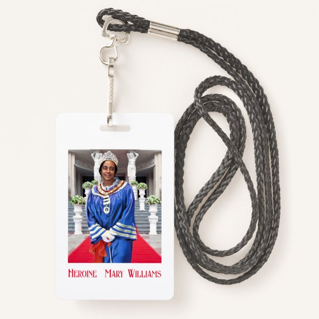HOJ Photo Badge (Back with Lanyard)
