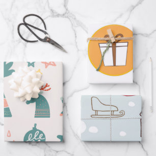 Hoja De Papel De Regalo christmas reindeer Wrapping Paper Sheets