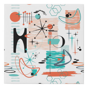 HoJo Retro Faux Wrapped Canvas Print