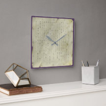 Hojoki Impermanence Wall Clock (Recycled Antique P