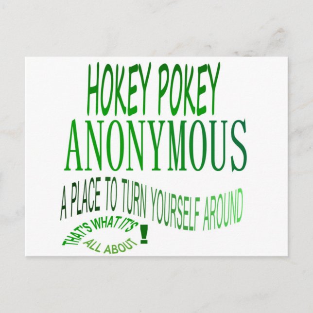 Hokey Pokey Anonymous Postcard (Front)