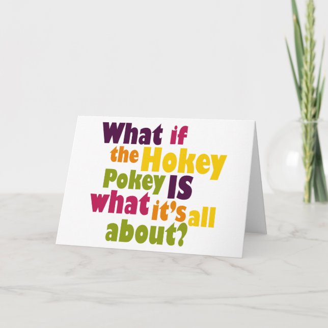 Hokey Pokey Card (Front)
