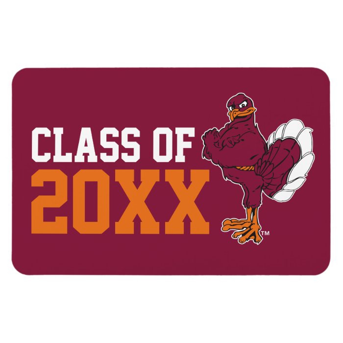 Hokie Bird Class Year Vinyl Magnet