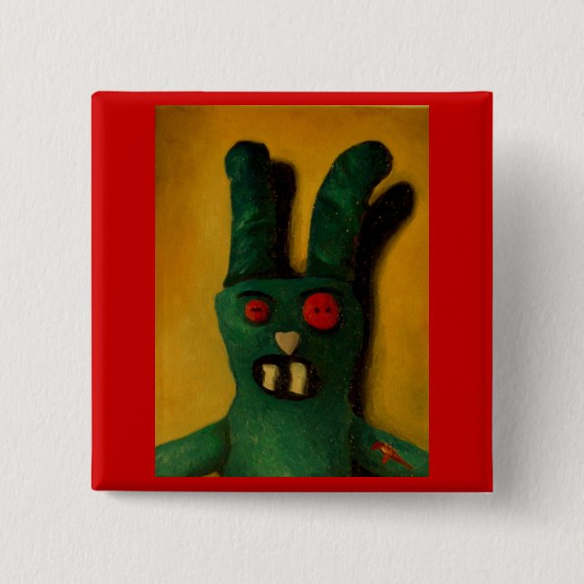 Hoku Zombie Bunny 1 Button (Front)