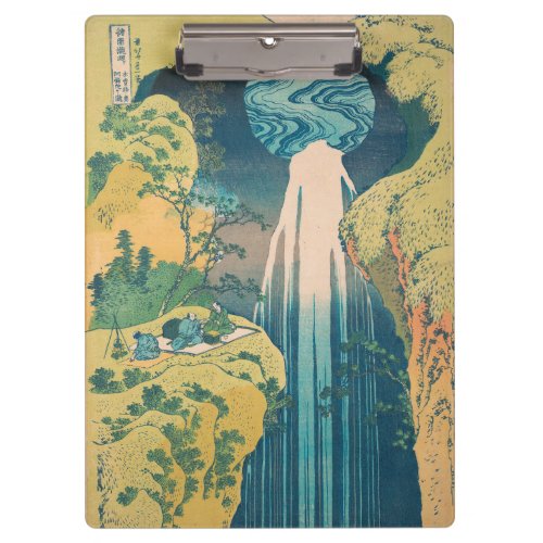 Hokusai Amida Falls Japan Waterfall  Clipboard