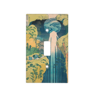 Hokusai Amida Falls Japan Waterfall Light Switch Cover