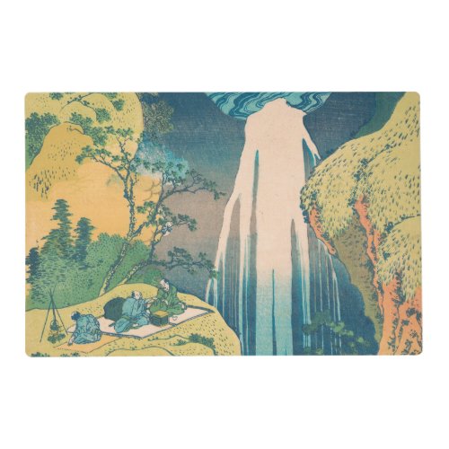 Hokusai Amida Falls Japan Waterfall  Placemat