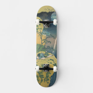 Hokusai Amida Falls Japan Waterfall Skateboard