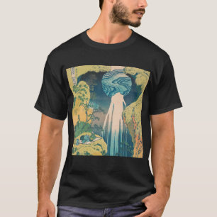 Hokusai Amida Falls Japan Waterfall T-Shirt