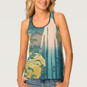 Hokusai Amida Falls Japan Waterfall  Tank Top