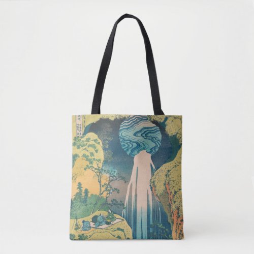 Hokusai Amida Falls Japan Waterfall  Tote Bag