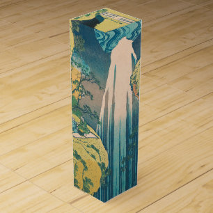 Hokusai Amida Falls Japan Waterfall  Wine Box