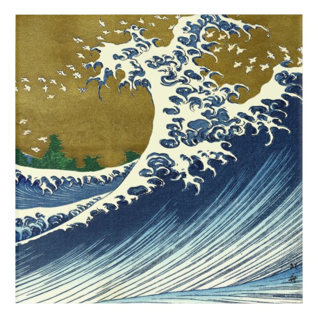 Hokusai Big Wave Japan Japanese Art (Front)