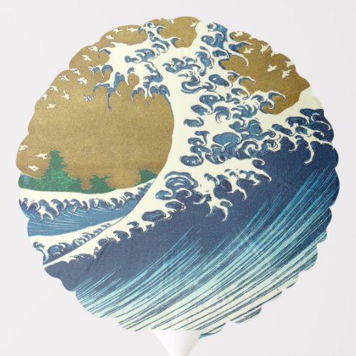 Hokusai Big Wave Japan Japanese Art Balloon