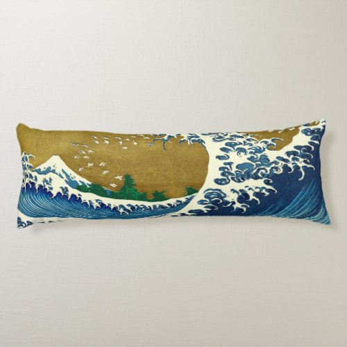 Hokusai Big Wave Japan Japanese Art Body Pillow