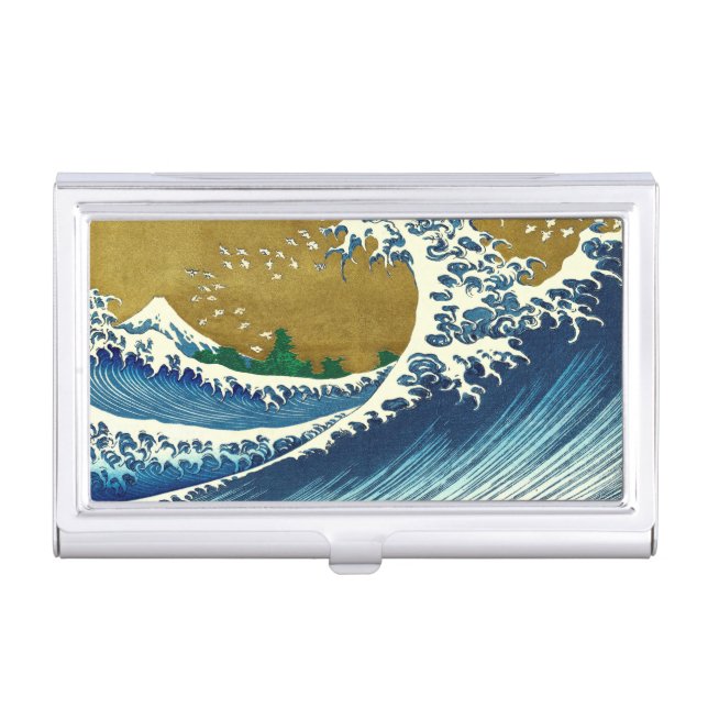 Hokusai Big Wave Japan Japanese Art Business Card Case (Front)