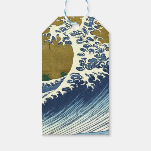 Hokusai Big Wave Japan Japanese Art Gift Tags