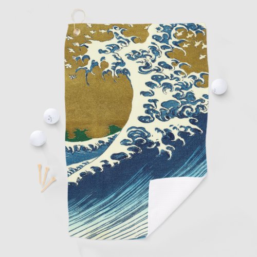 Hokusai Big Wave Japan Japanese Art Golf Towel