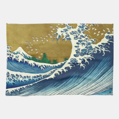 Hokusai Big Wave Japan Japanese Art Kitchen Towel