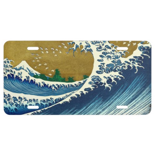 Hokusai Big Wave Japan Japanese Art License Plate