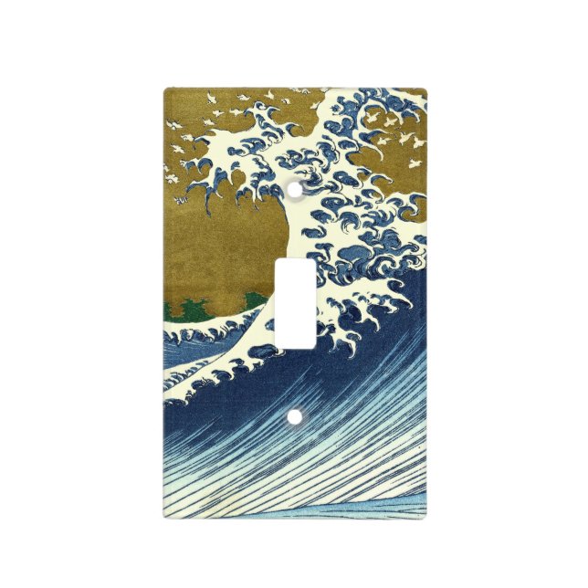 Hokusai Big Wave Japan Japanese Art Light Switch Cover (Front)