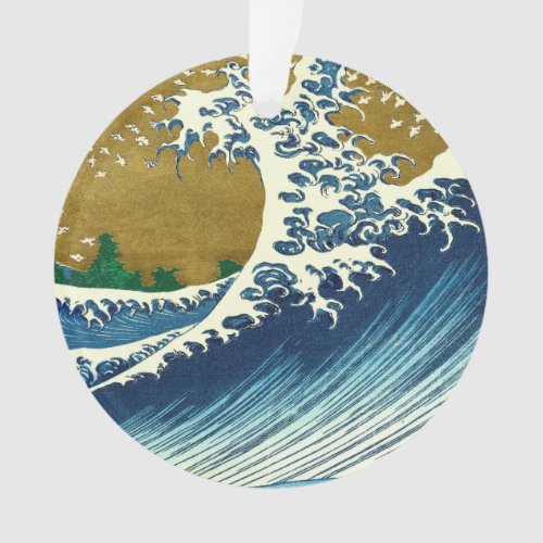Hokusai Big Wave Japan Japanese Art Ornament