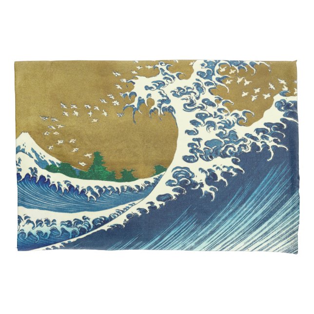 Hokusai Big Wave Japan Japanese Art Pillow Case (Front)