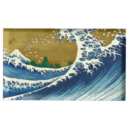 Hokusai Big Wave Japan Japanese Art Place Card Holder