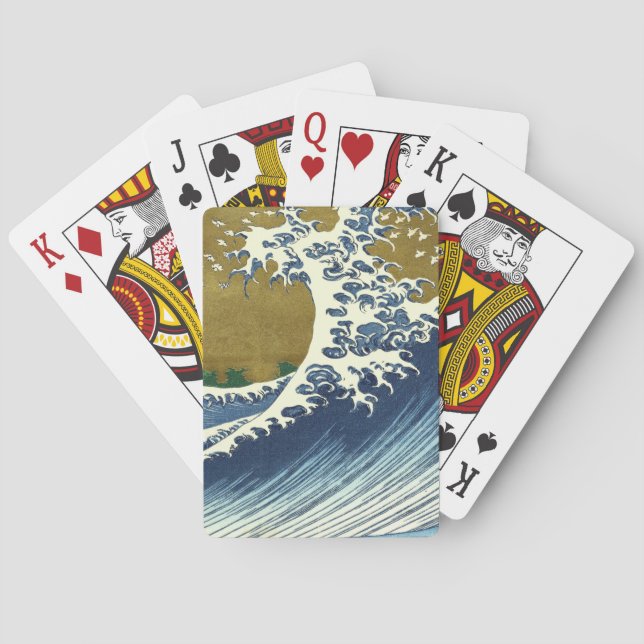 Hokusai Big Wave Japan Japanese Art Poker Cards (Back)