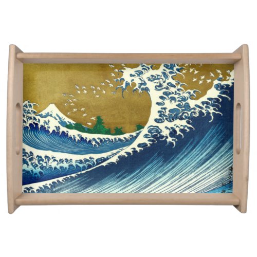 Hokusai Big Wave Japan Japanese Art Serving Tray
