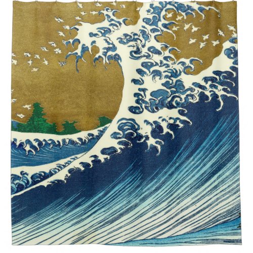 Hokusai Big Wave Japan Japanese Art Shower Curtain