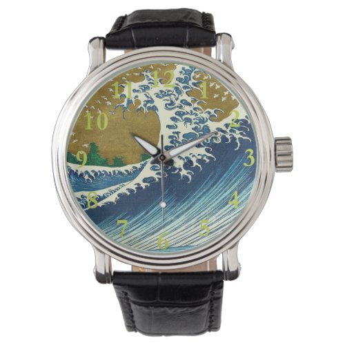 Hokusai Big Wave Japan Japanese Art Watch