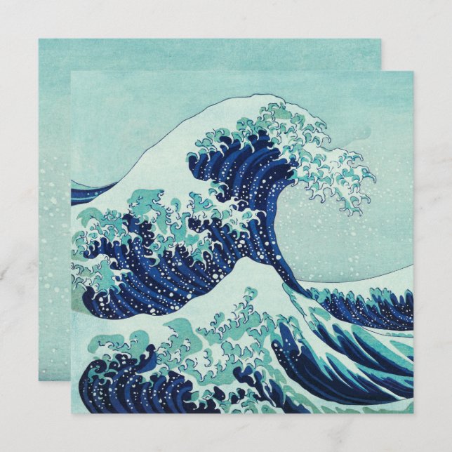 Hokusai Blue Waves Note Card (Front/Back)
