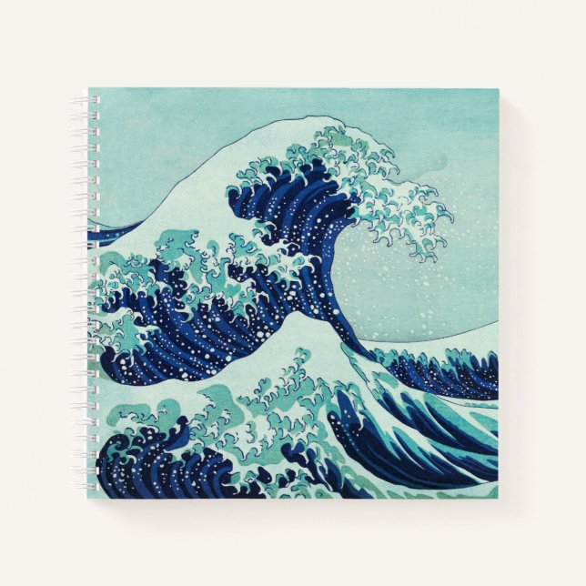 Hokusai Blue Waves Notebook (Front)