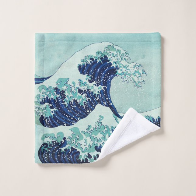 Hokusai Blue Waves Wash Cloth (Wash Cloth)