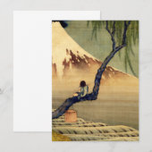 Hokusai Boy Viewing Mount Fuji Japanese Vintage (Front/Back)