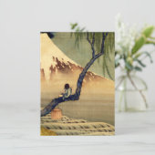 Hokusai Boy Viewing Mount Fuji Japanese Vintage (Standing Front)