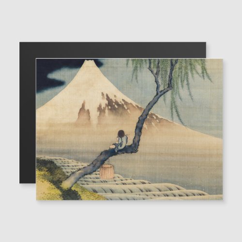 Hokusai _ Boy Viewing Mt Fuji Magnetic Card