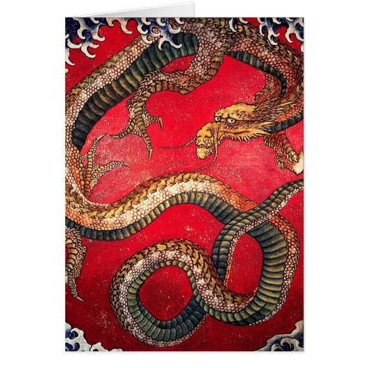 Hokusai Dragon Cards (Front)