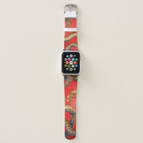 Hokusai Dragon Japan Art Apple Watch Band