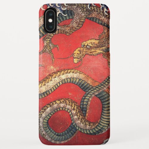 Hokusai Dragon Japanese Vintage Katsushika Hokusai iPhone XS Max Case