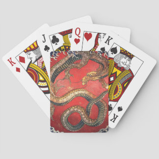 Hokusai Dragon Poker Cards