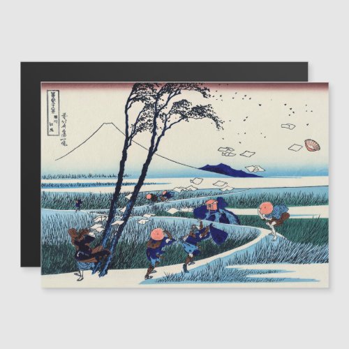 Hokusai _ Ejiri in Suruga province Magnetic Card