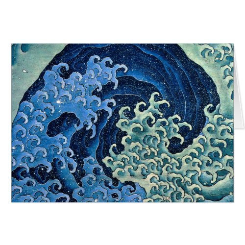 Hokusai Feminine Wave Vintage Ocean 