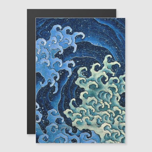 Hokusai Feminine Wave Vintage Ocean  (Front/Back)