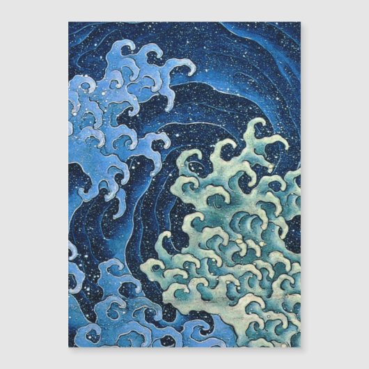 Hokusai Feminine Wave Vintage Ocean  (Front)