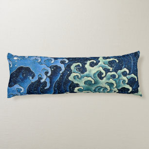 Hokusai Feminine Wave Vintage Ocean Body Pillow