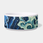 Hokusai Feminine Wave Vintage Ocean Bowl<br><div class="desc">This is based on a version of Feminine wave by Katsushika Hokusai Ukiyo, an ocean wave Japanese woodcut print. The painting is a traditional antique Japanese art painting.</div>