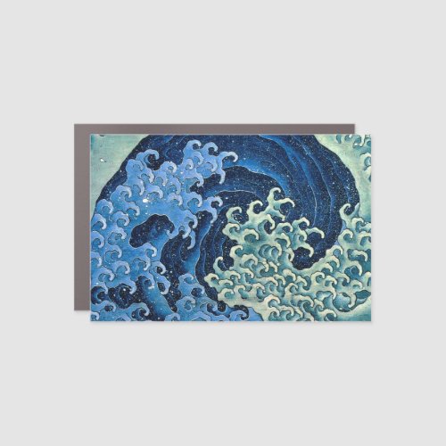 Hokusai Feminine Wave Vintage Ocean  Car Magnet